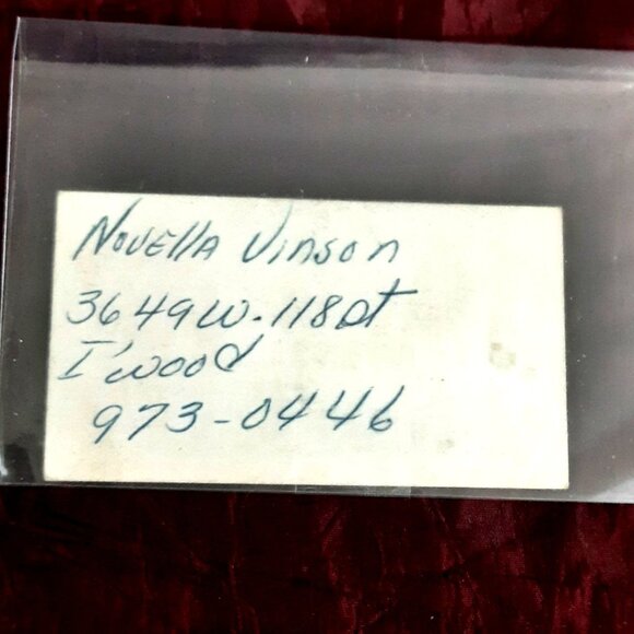 Vintage Business Card Almer Carter's A1 Service Black Mechanic Los Angeles - Picture 2 of 2